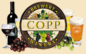 Copp Winery and Brewery Logo - wine bar, beer pub, winery, craft beer microbrewery